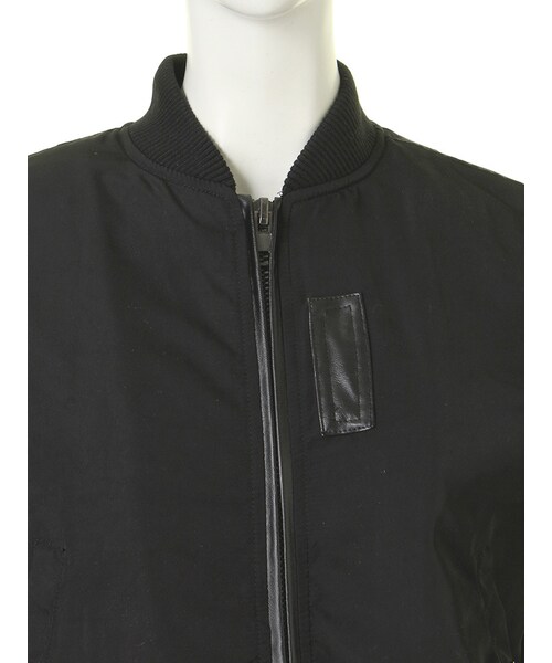 jouetie（ジュエティ）の「合皮パイピングＭＡ－１（ジャケット/アウター・レディース・ブラック/カーキ・M）」の7枚目の写真