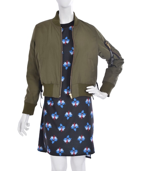 jouetie（ジュエティ）の「レースアップＭＡ－１（ジャケット/アウター・レディース・ネイビー/カーキ・M）」の6枚目の写真