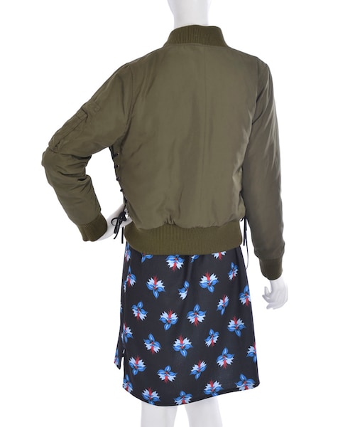 jouetie（ジュエティ）の「レースアップＭＡ－１（ジャケット/アウター・レディース・ネイビー/カーキ・M）」の8枚目の写真