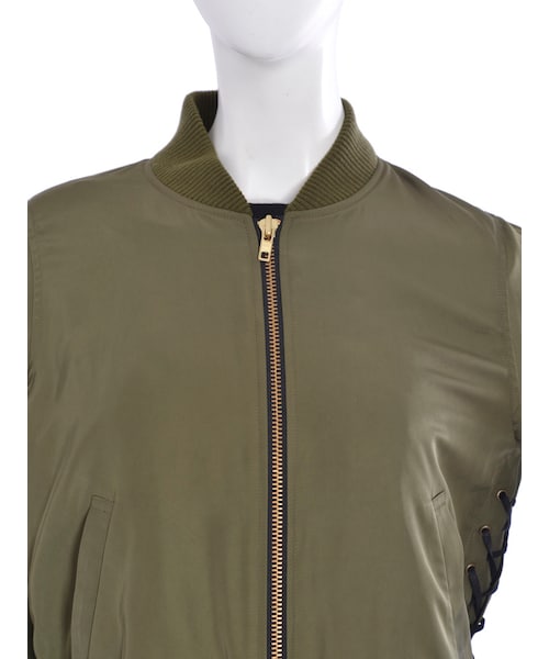 jouetie（ジュエティ）の「レースアップＭＡ－１（ジャケット/アウター・レディース・ネイビー/カーキ・M）」の9枚目の写真