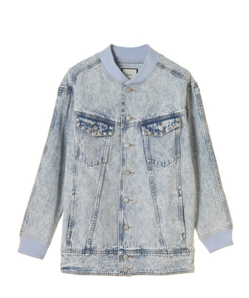 jouetie（ジュエティ）の「【CASUAL】Gブルゾン（ジャケット/アウター・レディース・オフホワイト/ベビーピンク/アイスブルー・M）」の14枚目の写真