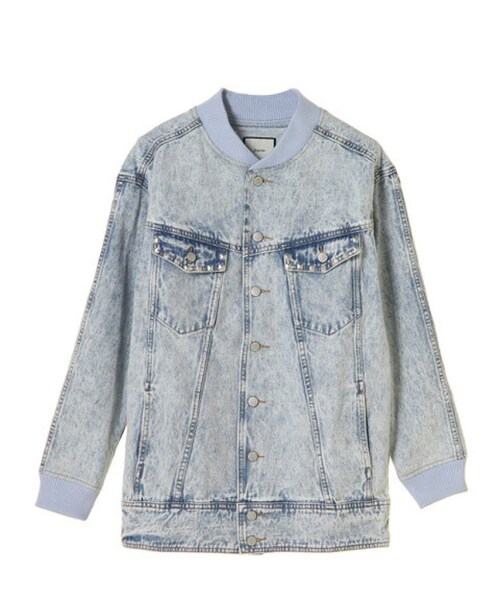 jouetie（ジュエティ）の「【CASUAL】Gブルゾン（ジャケット/アウター・レディース・オフホワイト/ベビーピンク/アイスブルー・M）」の22枚目の写真