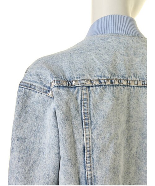 jouetie（ジュエティ）の「【CASUAL】Gブルゾン（ジャケット/アウター・レディース・オフホワイト/ベビーピンク/アイスブルー・M）」の20枚目の写真