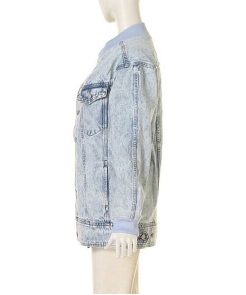 jouetie（ジュエティ）の「【CASUAL】Gブルゾン（ジャケット/アウター・レディース・オフホワイト/ベビーピンク/アイスブルー・M）」の16枚目の写真