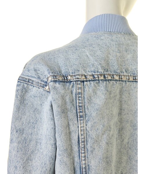 jouetie（ジュエティ）の「【CASUAL】Gブルゾン（ジャケット/アウター・レディース・オフホワイト/ベビーピンク/アイスブルー・M）」の12枚目の写真