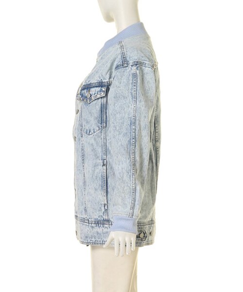 jouetie（ジュエティ）の「【CASUAL】Gブルゾン（ジャケット/アウター・レディース・オフホワイト/ベビーピンク/アイスブルー・M）」の8枚目の写真