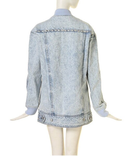 jouetie（ジュエティ）の「【CASUAL】Gブルゾン（ジャケット/アウター・レディース・オフホワイト/ベビーピンク/アイスブルー・M）」の15枚目の写真