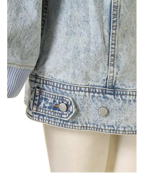 jouetie（ジュエティ）の「【CASUAL】Gブルゾン（ジャケット/アウター・レディース・オフホワイト/ベビーピンク/アイスブルー・M）」の21枚目の写真