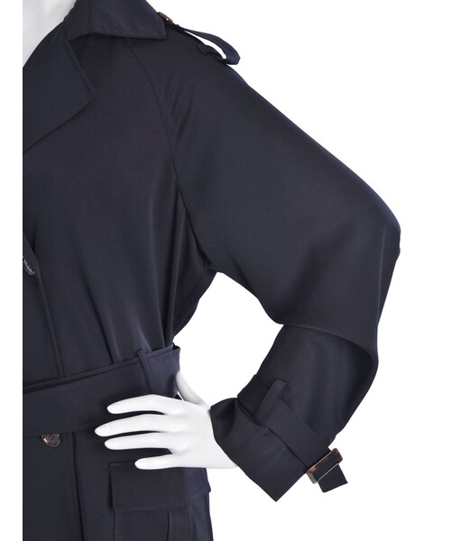 jouetie（ジュエティ）の「ラグランロングトレンチ（ジャケット/アウター・レディース・ブラック/ベージュ/カーキ）」の15枚目の写真