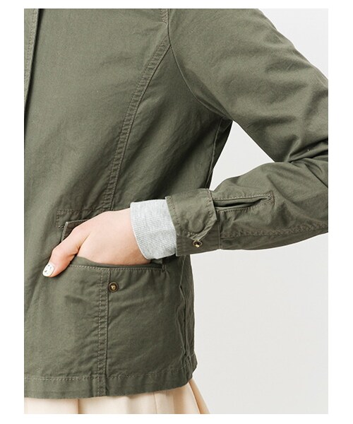 earth music&ecology(アースミュージックアンドエコロジー)の「<サイズコンシェルジュ>3Wayミリタリーブルゾン(ブルゾン ・レディース・カーキ/ネイビー・L)」の4枚目の写真