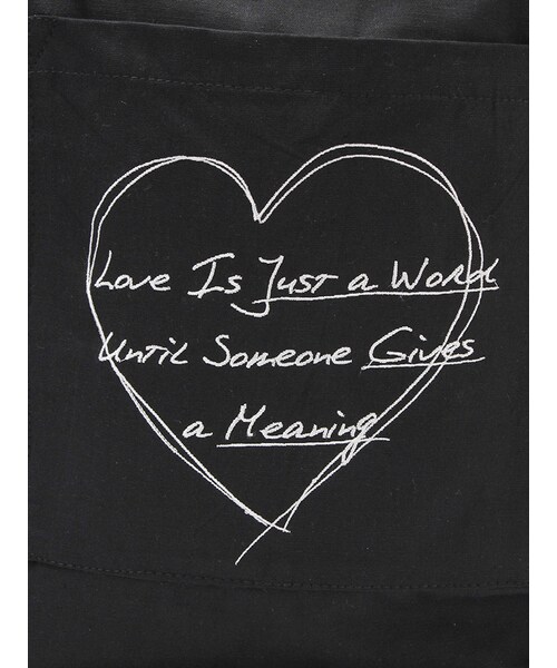 jouetie（ジュエティ）の「ハート刺繍エコBAG（バッグ・レディース・オフホワイト/ブラック・F）」の9枚目の写真