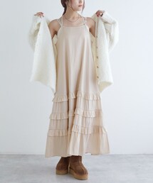 w closet（ダブルクローゼット）の「フリルキャミワンピース（ワンピース/ドレス）」
