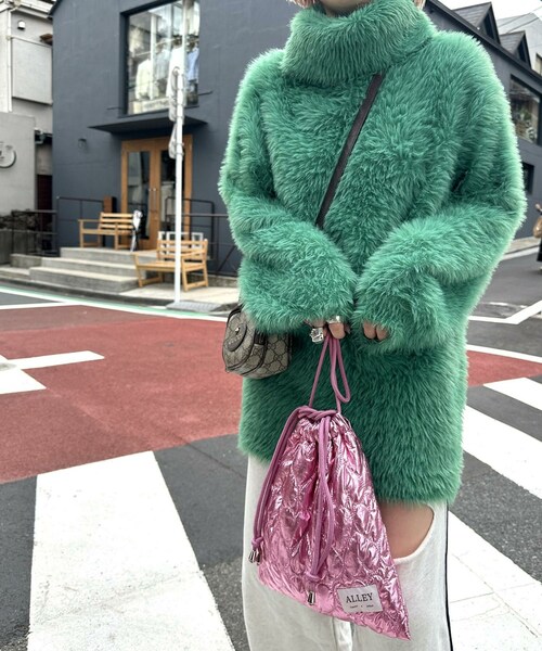 w closet（ダブルクローゼット）の「【Alley】ハートキルト巾着バック（バッグ・レディース・オフホワイト/ブラック/ピンク/シルバー・FREE）」の19枚目の写真