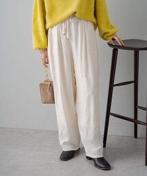 PUAL CE CIN | パウダーサテンイージーパンツ(パンツ)
