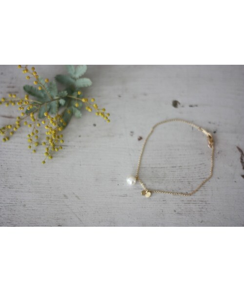 atelier bloom（アトリエブルーム）の「淡水パールちょうちょブレスレット（ブレスレット・レディース・その他/GOLD・/free）」の2枚目の写真