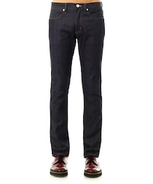 パンツ Acne Studios Archive Gray Straight Jeans Acne Studios - Straight-Leg Distressed Paint-Splattered