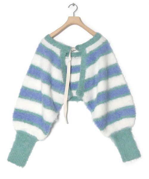 w closet(ダブルクローゼット)の「ブークレ起毛両A面ボレロ(トップス・レディース・アイボリー/グレー/オフ/ブルー/ベージュピンク・FREE)」の7枚目の写真