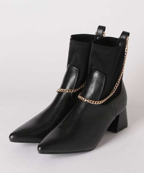 mysty woman（ミスティウーマン）の「チェーン付き2wayブーツ（その他・レディース・ブラック09/ブラウン58・M/L）」の7枚目の写真