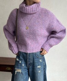 DouDou（ドゥドゥ）の「【WEB限定】 タートルショートプルオーバー（ニット/セーター）」