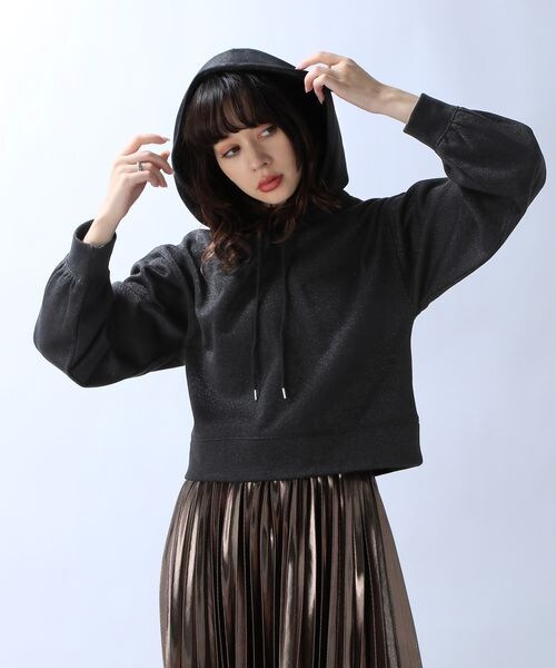 【JEANASIS】ラメショートフーディ JEANASIS（ジーナシス）の「ラメショートフーディ（）」 - WEAR