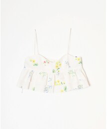 HOLIDAY（ホリデイ）の「FLOWER RUFFLE CROPPED CAMI（その他）」