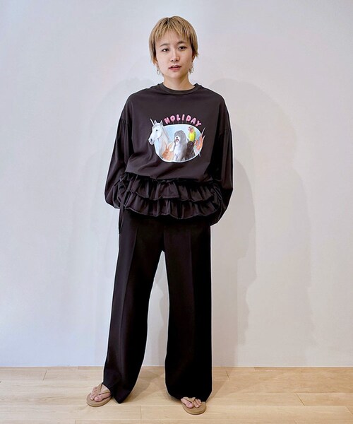 HOLIDAY（ホリデイ）の「SUPER FINE RUFFLE MINI DRESS（ZOO