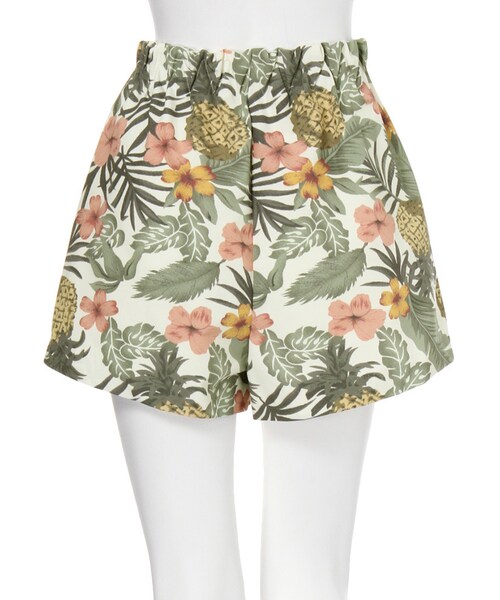 dazzlin（ダズリン）の「【dazzlin】トロピカルボンディングショートパンツ（パンツ・レディース・ホワイト/ネイビー・S/M）」の5枚目の写真