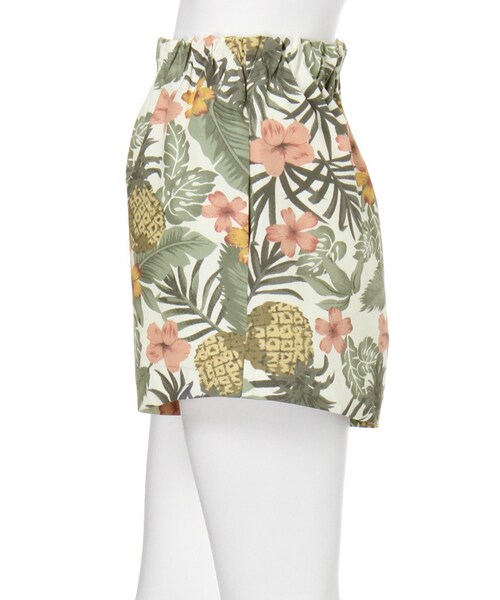 dazzlin（ダズリン）の「【dazzlin】トロピカルボンディングショートパンツ（パンツ・レディース・ホワイト/ネイビー・S/M）」の4枚目の写真