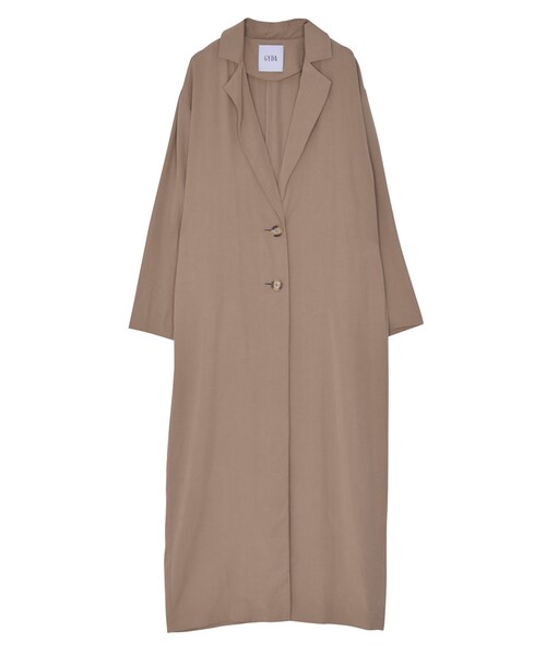 GYDA（ジェイダ）の「エアーマキシチェスターコート（ジャケット/アウター・レディース・ブラック/ブルー/ベージュ）」の2枚目の写真