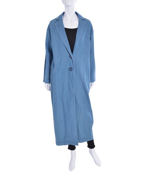 GYDA（ジェイダ）の「エアーマキシチェスターコート（ジャケット/アウター・レディース・ブラック/ブルー/ベージュ）」の6枚目の写真