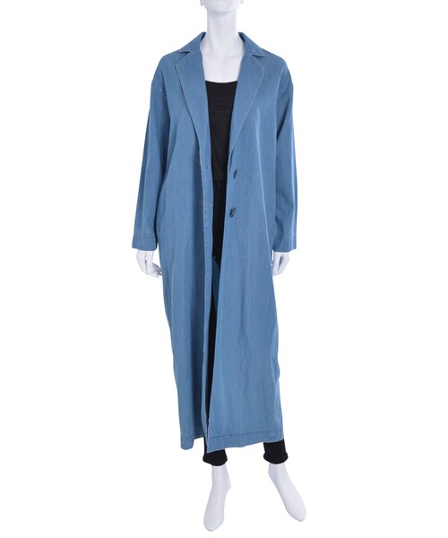 GYDA（ジェイダ）の「エアーマキシチェスターコート（ジャケット/アウター・レディース・ブラック/ブルー/ベージュ）」の16枚目の写真