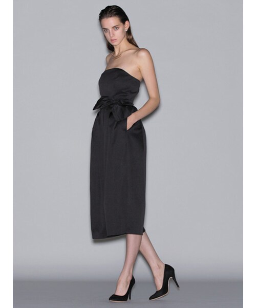 LAGUNAMOON（ラグナムーン）の「【LADY】ベアガウチョパンツドレス（オールインワン・サロペット・レディース・ブラック/ネイビー・S）」の3枚目の写真