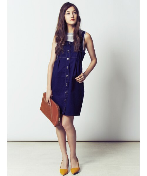 Mercuryduo マーキュリーデュオ の Bij カットデニムジャンスカワンピース ワンピース ドレス Wear Mercuryduo マーキュリーデュオ の Bij カットデニムジャンスカワンピース ワンピース ドレス Wear