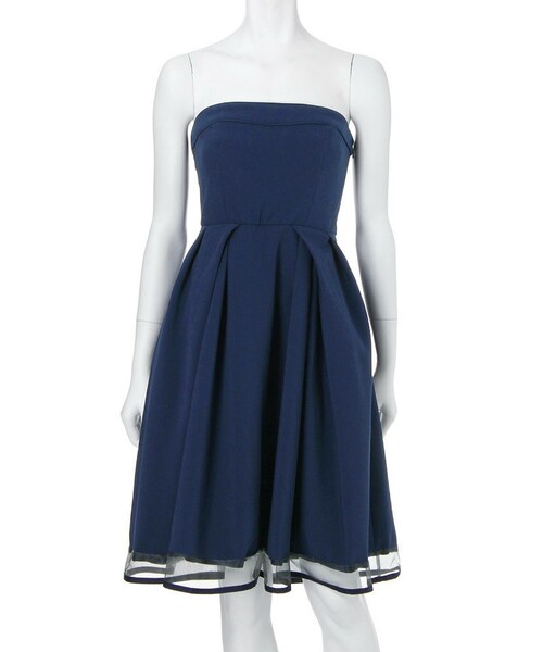 Mercuryduo マーキュリーデュオ の Duo レイヤータックベアワンピース ネイビー ワンピース Wear
