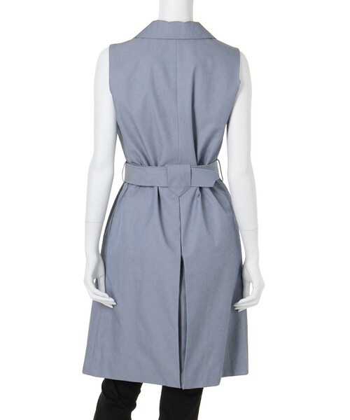 MERCURYDUO（マーキュリーデュオ）の「【LUX】 ロングトレンチベスト（ジャケット/アウター・レディース・ブルー/ベージュ・F）」の5枚目の写真