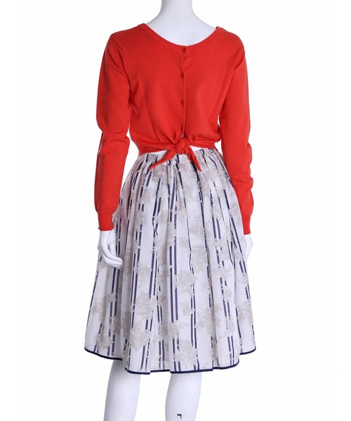 MERCURYDUO（マーキュリーデュオ）の「【DUO】 2way ニットカーデ（トップス・レディース・オフホワイト/ライトグレー/オレンジ/ネイビー/ラベンダー・F）」の19枚目の写真