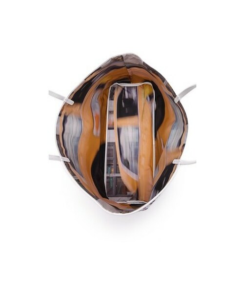 DKNY（ディーケーエヌワイ）の「DKNY Logo Print Shopper（トートバッグ・レディース・Pink/Black・One Size）」の5枚目の写真