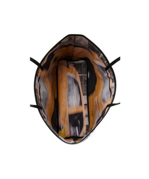 DKNY（ディーケーエヌワイ）の「DKNY Logo Print Shopper（トートバッグ・レディース・Pink/Black・One Size）」の3枚目の写真