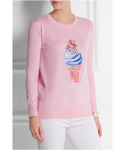 Markus Lupfer （マーカスルプファー）の「Markus Lupfer Ice-Cream sequined cotton sweater（ニット/セーター・レディース・Pink・medium/x small/small/large）」の5枚目の写真