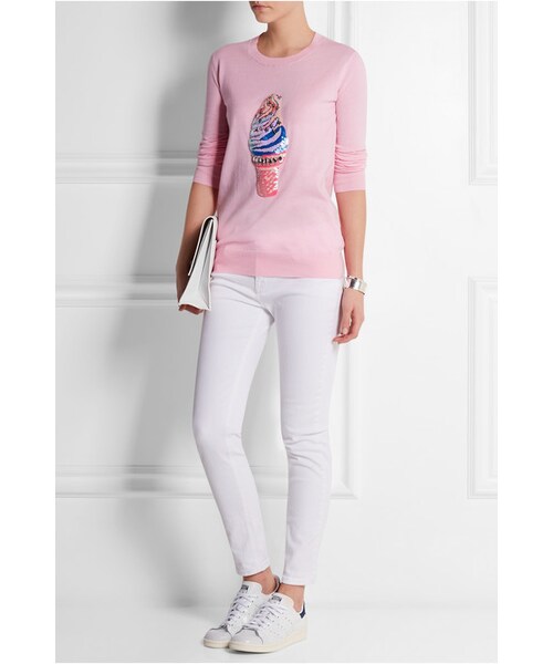 Markus Lupfer （マーカスルプファー）の「Markus Lupfer Ice-Cream sequined cotton sweater（ニット/セーター・レディース・Pink・medium/x small/small/large）」の4枚目の写真