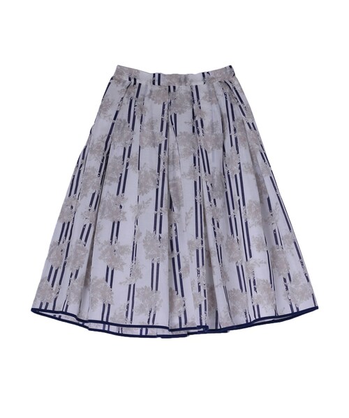 MERCURYDUO(マーキュリーデュオ)の「【DUO】 フラワーストライプギャザースカート(スカート・レディース・ベビーピンク/ライトイエロー/ネイビー/ラベンダー・F)」の17枚目の写真