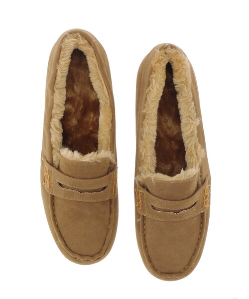 MERCURYDUO（マーキュリーデュオ）の「【GDS】 スウェードローファーモカシン（シューズ・レディース・グレー/ブラック/ピンク/オレンジ/グリーン/ベージュ/キャメル・36/38）」の3枚目の写真