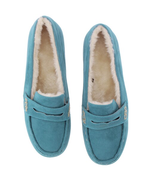 MERCURYDUO（マーキュリーデュオ）の「【GDS】 スウェードローファーモカシン（シューズ・レディース・グレー/ブラック/ピンク/オレンジ/グリーン/ベージュ/キャメル・36/38）」の5枚目の写真