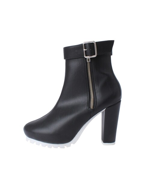 MERCURYDUO（マーキュリーデュオ）の「【GDS】 タンクソールショートブーツ（シューズ・レディース・ブラック/モカ/ミックス・36/38）」の12枚目の写真