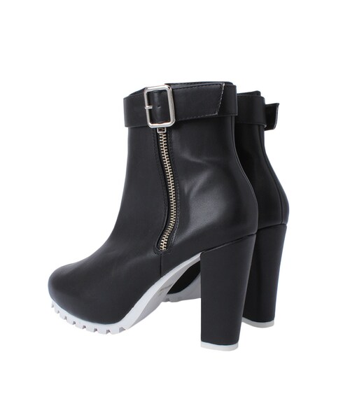 MERCURYDUO（マーキュリーデュオ）の「【GDS】 タンクソールショートブーツ（シューズ・レディース・ブラック/モカ/ミックス・36/38）」の7枚目の写真