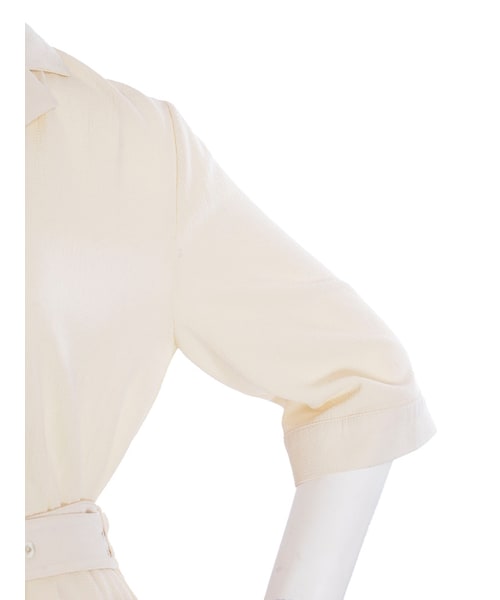 merry jenny（メリージェニー）の「【vivi4月号八木アリサさん着用】ジョーゼットマキシシャツワンピ（ワンピース/ドレス・レディース・アイボリー/ピンク/ブルー/ネイビー・F）」の11枚目の写真