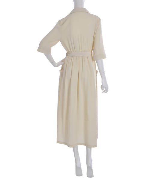 merry jenny（メリージェニー）の「【vivi4月号八木アリサさん着用】ジョーゼットマキシシャツワンピ（ワンピース/ドレス・レディース・アイボリー/ピンク/ブルー/ネイビー・F）」の9枚目の写真