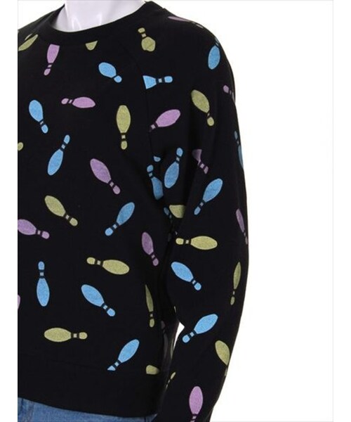 merry jenny（メリージェニー）の「【casual】ボーリング裏毛トップス（トップス・レディース・オフホワイト/ブラック/ラベンダー・F）」の8枚目の写真