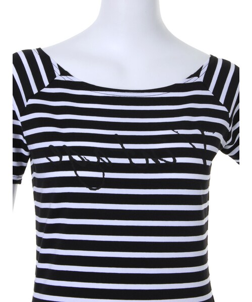 MURUA（ムルーア）の「【CASUAL】オフショルCUT トップス（トップス・レディース・ホワイト/ブラック/ミックス・F）」の7枚目の写真