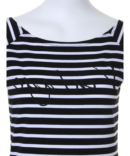 MURUA（ムルーア）の「【CASUAL】オフショルCUT トップス（トップス・レディース・ホワイト/ブラック/ミックス・F）」の10枚目の写真